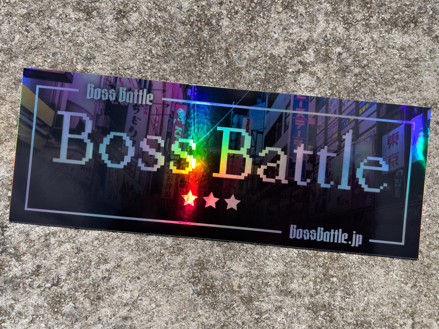 BOSS BATTLE Tokyo Nights Sticker