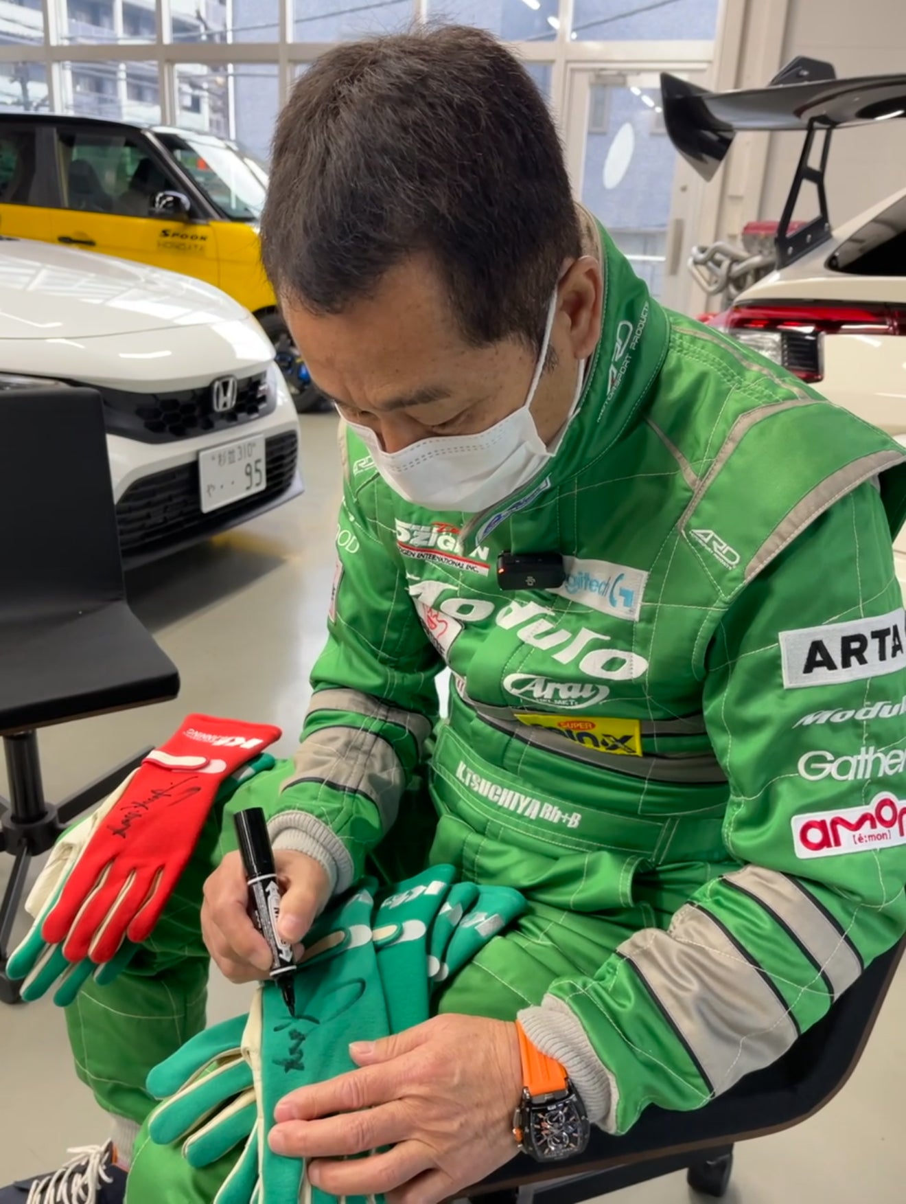 K1 Planning - DRIFT KING Racing Gloves AUTOGRAPHED *PREORDER*