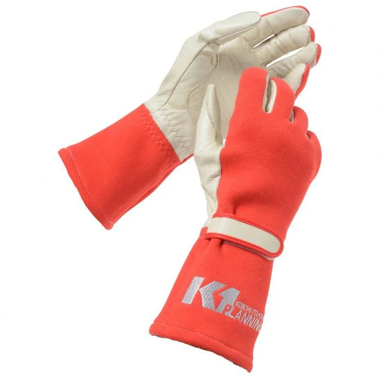 K1 Planning - RED DRIFT KING Racing Gloves - NO AUTOGRAPH *PREORDER*