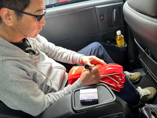 K1 Planning - RED DRIFT KING Racing Gloves AUTOGRAPHED *PREORDER*
